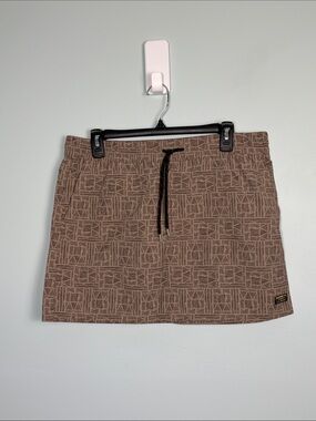 L.L. Bean Taupe Brown Geometric Women’s Size Small Outdoor Casual Skirt